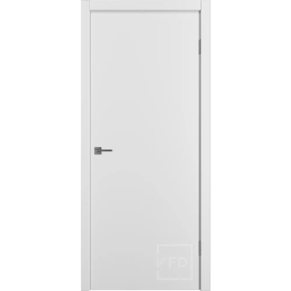 Фото Комплект межкомнатной двери Vfd Simple глухая 200x90см ПВХ цвет satin blank с коробом и наличниками Фото Комплект межкомнатной двери Vfd Simple глухая 200x90см ПВХ цвет satin blank с коробом и наличниками