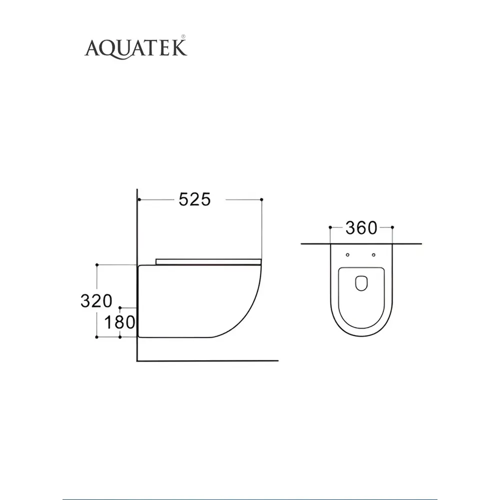 Фото 6 Унитаз подвесной Aquatek AQ1901-MG безободковый с сиденьем микролифт Фото 6 Унитаз подвесной Aquatek AQ1901-MG безободковый с сиденьем микролифт