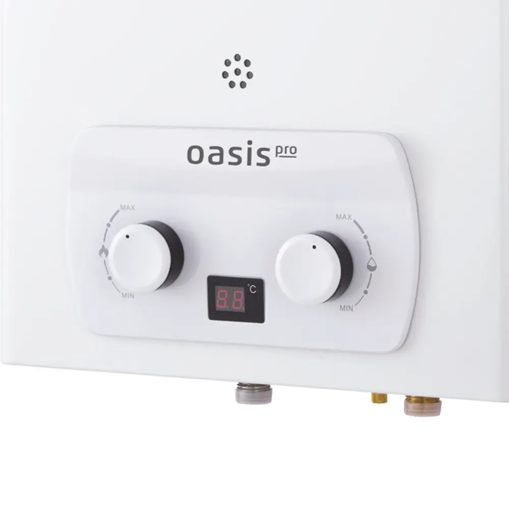 Фото 2 Проточный газовый водонагреватель Oasis Pro P-10 20 кВт 10 л/мин белая Фото 2 Проточный газовый водонагреватель Oasis Pro P-10 20 кВт 10 л/мин белая