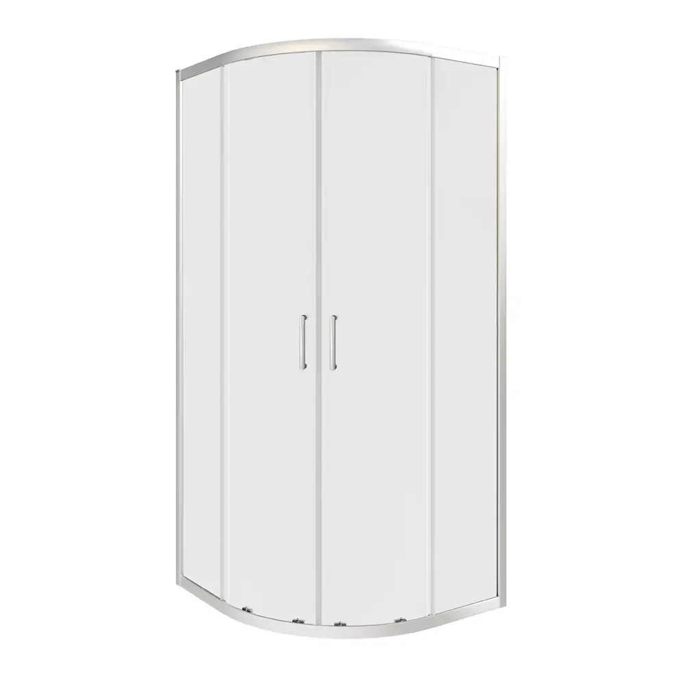 Фото Душевой уголок Makiato New 1/4 круга 90x90 см хромированный профиль прозрачное стекло раздвижной Фото Душевой уголок Makiato New 1/4 круга 90x90 см хромированный профиль прозрачное стекло раздвижной