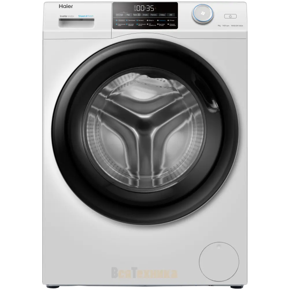 Фото Стиральная машина Haier Hw90-bp14959 59.5x85x49.7 см 9 кг цвет белый Фото Стиральная машина Haier Hw90-bp14959 59.5x85x49.7 см 9 кг цвет белый