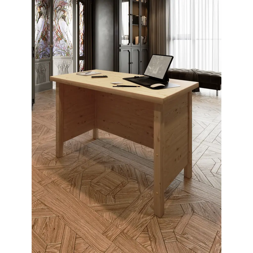 Фото Стол руководительский Solarius Классика 60x75x90 см без шлифовки и покраски массив сосны цвет бежевый Фото Стол руководительский Solarius Классика 60x75x90 см без шлифовки и покраски массив сосны цвет бежевый