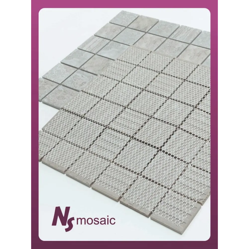 Фото 6 Декоративная мозаика Nsmosaic Pr4848-35 NS08PL0124nsk 30.6x30.6см цвет Серый/серебристый Фото 6 Декоративная мозаика Nsmosaic Pr4848-35 NS08PL0124nsk 30.6x30.6см цвет Серый/серебристый