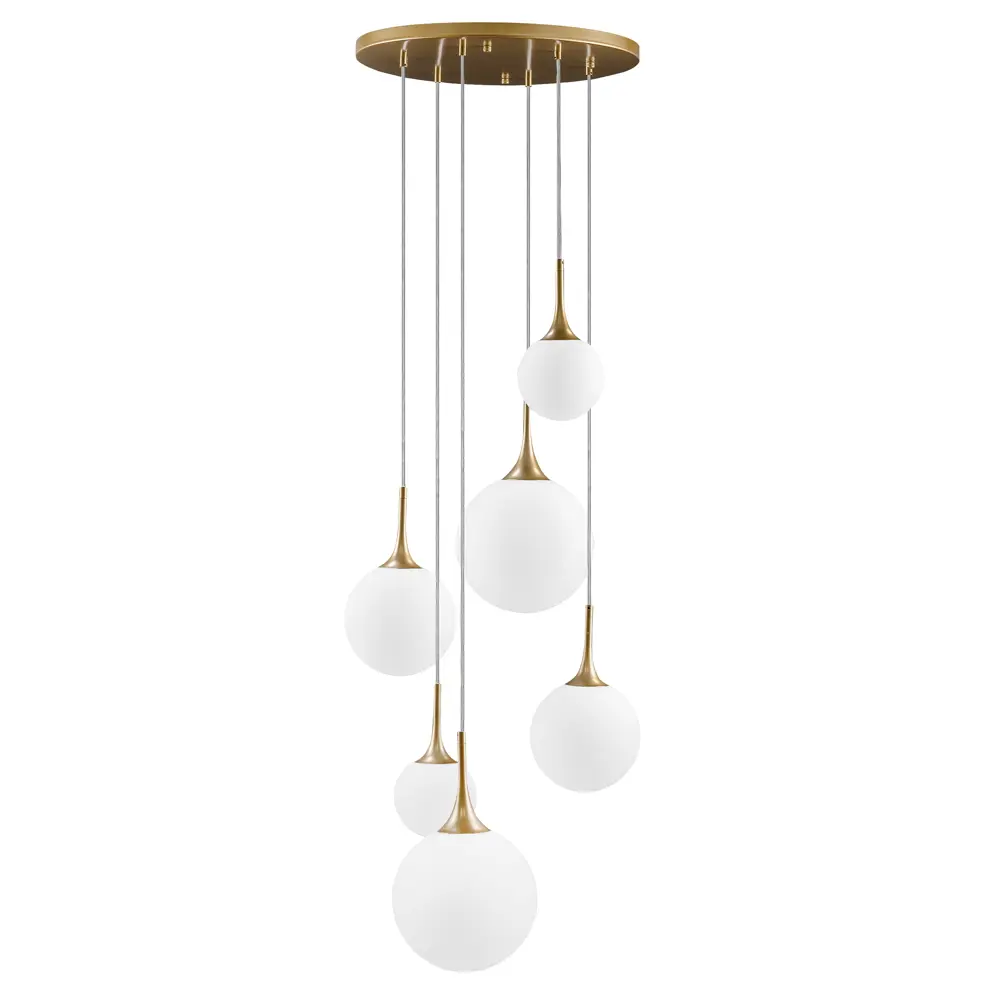 Фото Светильник подвесной Lightstar Globo 813062-lightstar 6 лампа 12 м² цвет золото Фото Светильник подвесной Lightstar Globo 813062-lightstar 6 лампа 12 м² цвет золото