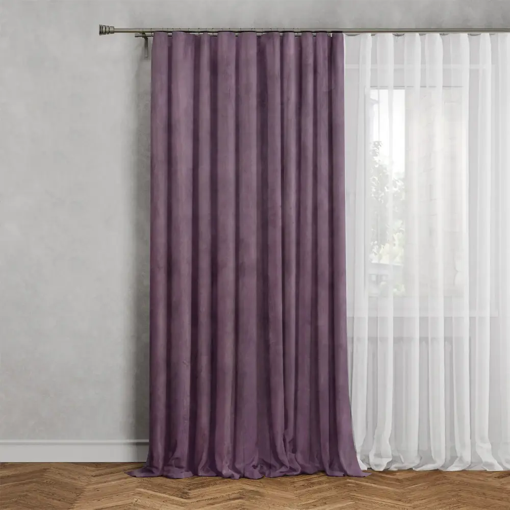 Фото Штора на ленте Inspire Dubbo 140x260 Bohemia фиолетовый Фото Штора на ленте Inspire Dubbo 140x260 Bohemia фиолетовый