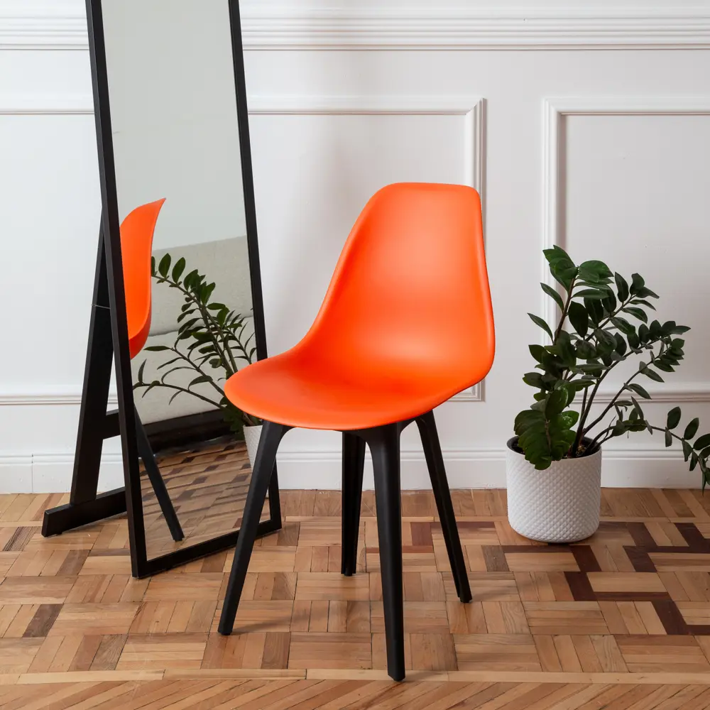 Фото 7 Комплект кухонных стульев 4 шт Derstuhl Plast 45x82x45 см полипропилен цвет оранжевый Фото 7 Комплект кухонных стульев 4 шт Derstuhl Plast 45x82x45 см полипропилен цвет оранжевый