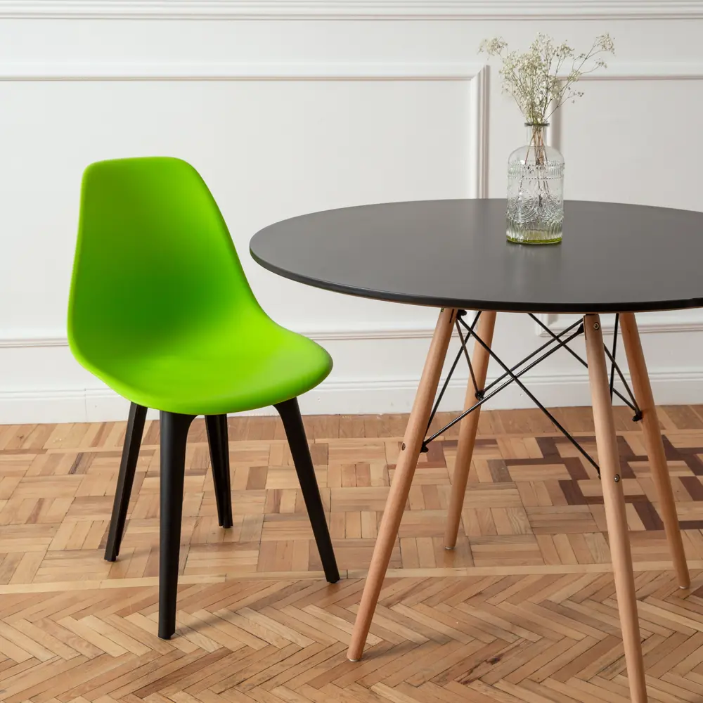 Фото 2 Комплект кухонных стульев 4 шт Derstuhl Plast 45x82x45 см полипропилен цвет салатовый Фото 2 Комплект кухонных стульев 4 шт Derstuhl Plast 45x82x45 см полипропилен цвет салатовый