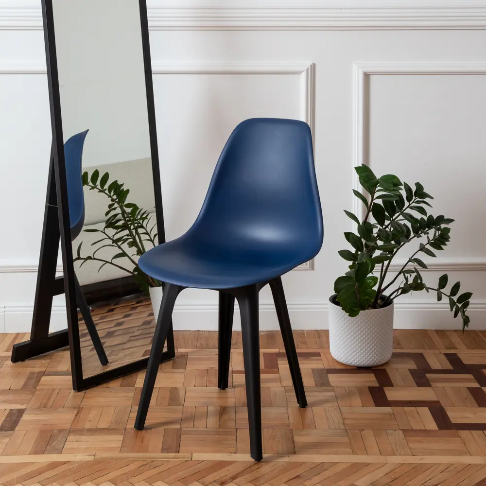 Фото 7 Комплект кухонных стульев 2 шт Derstuhl Plast 45x82x45 см полипропилен цвет темно-синий Фото 7 Комплект кухонных стульев 2 шт Derstuhl Plast 45x82x45 см полипропилен цвет темно-синий