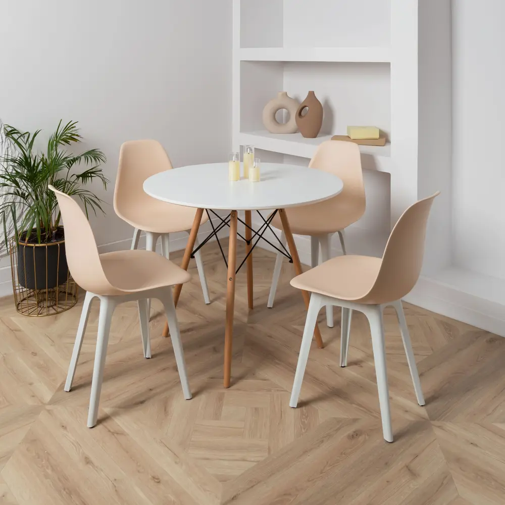 Фото 2 Стул Derstuhl Plast white DSL044.114.2 45x82x46 см полипропилен цвет бежевый Фото 2 Стул Derstuhl Plast white DSL044.114.2 45x82x46 см полипропилен цвет бежевый