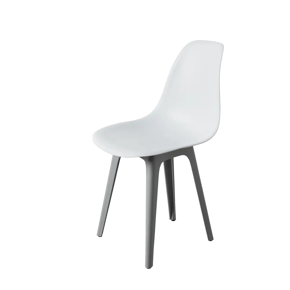 Фото 3 Стул Derstuhl Plast grey DSL044.201.2 45x82x46 см полипропилен цвет белый Фото 3 Стул Derstuhl Plast grey DSL044.201.2 45x82x46 см полипропилен цвет белый