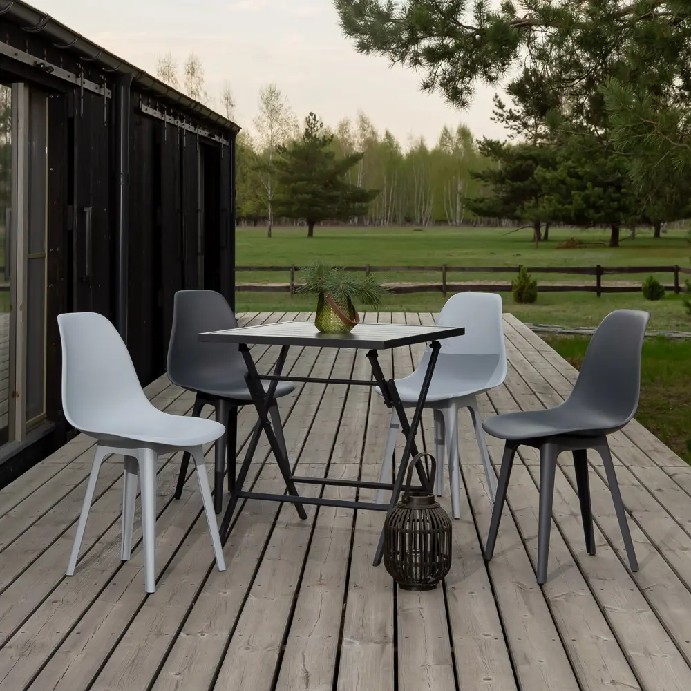 Фото 4 Стул Derstuhl Plast grey DSL044.202.2 45x82x46 см полипропилен цвет светло-серый Фото 4 Стул Derstuhl Plast grey DSL044.202.2 45x82x46 см полипропилен цвет светло-серый