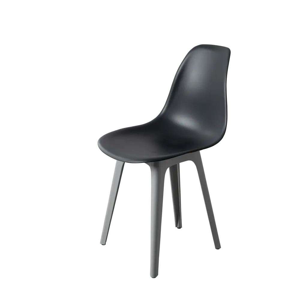 Фото 3 Стул Derstuhl Plast grey DSL044.203.2 45x82x46 см полипропилен цвет темно-серый Фото 3 Стул Derstuhl Plast grey DSL044.203.2 45x82x46 см полипропилен цвет темно-серый