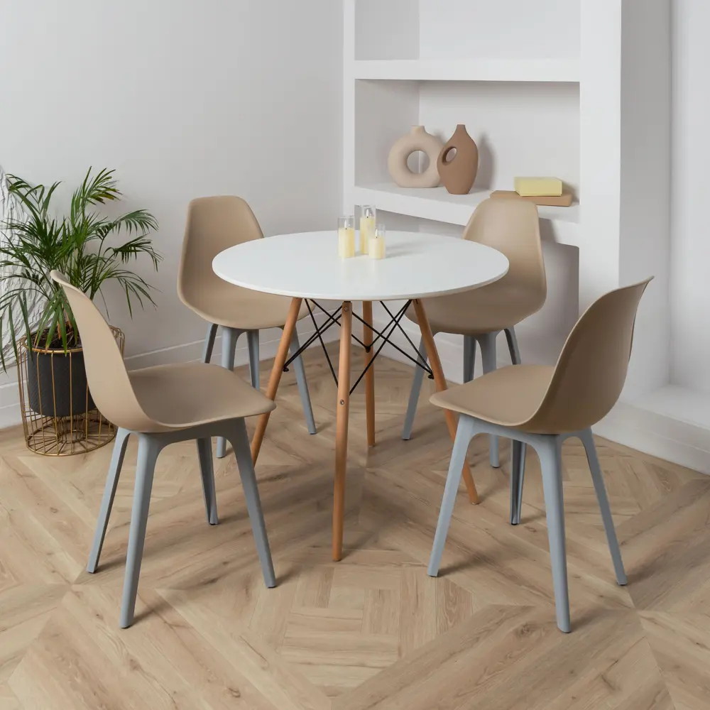 Фото 2 Стул Derstuhl Plast grey DSL044.213.2 45x82x46 см полипропилен цвет темно-бежевый Фото 2 Стул Derstuhl Plast grey DSL044.213.2 45x82x46 см полипропилен цвет темно-бежевый