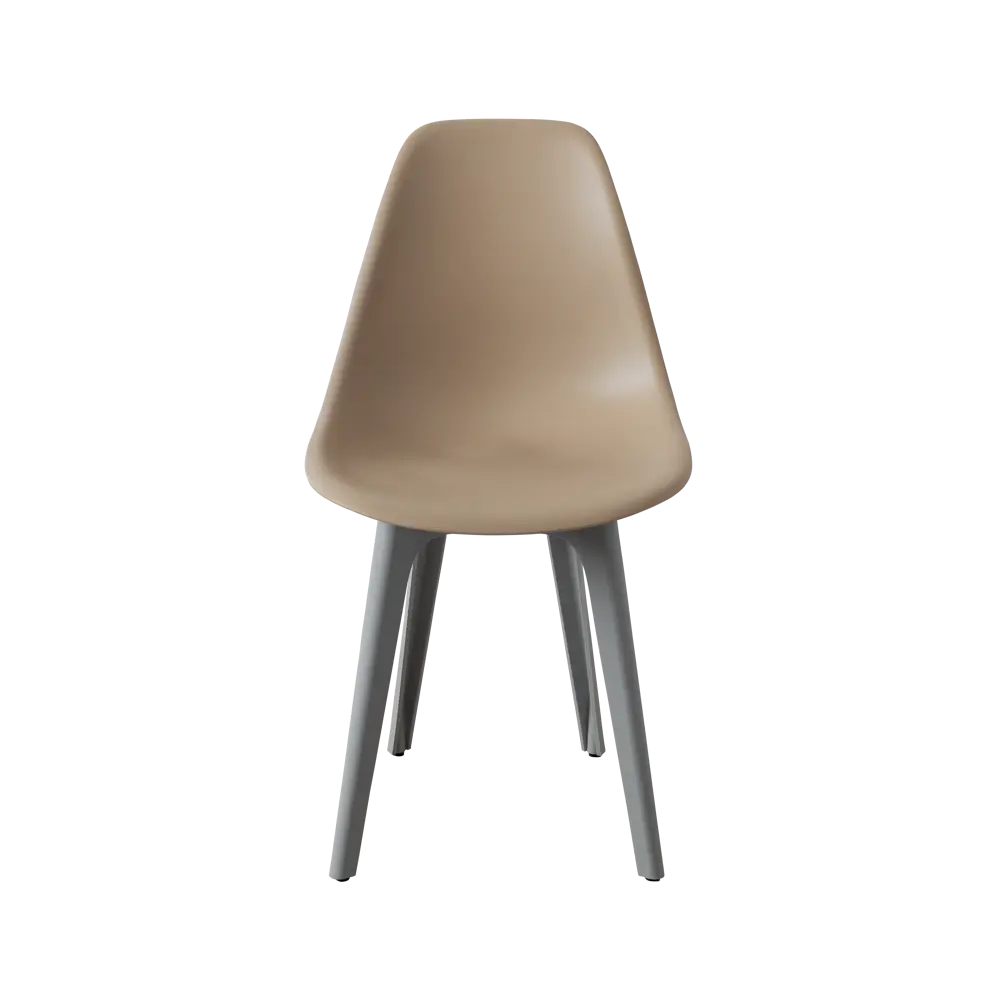 Фото 4 Стул Derstuhl Plast grey DSL044.213.4 45x82x46 см полипропилен цвет темно-бежевый Фото 4 Стул Derstuhl Plast grey DSL044.213.4 45x82x46 см полипропилен цвет темно-бежевый