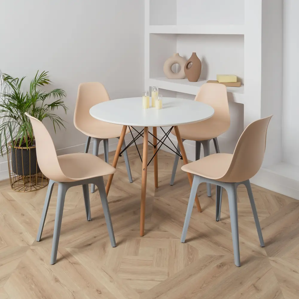 Фото 2 Стул Derstuhl Plast grey DSL044.214.2 45x82x46 см полипропилен цвет бежевый Фото 2 Стул Derstuhl Plast grey DSL044.214.2 45x82x46 см полипропилен цвет бежевый