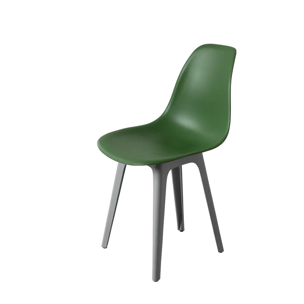 Фото Стул Derstuhl Plast grey DSL044.216 45x82x46 см полипропилен цвет темно-зеленый Фото Стул Derstuhl Plast grey DSL044.216 45x82x46 см полипропилен цвет темно-зеленый
