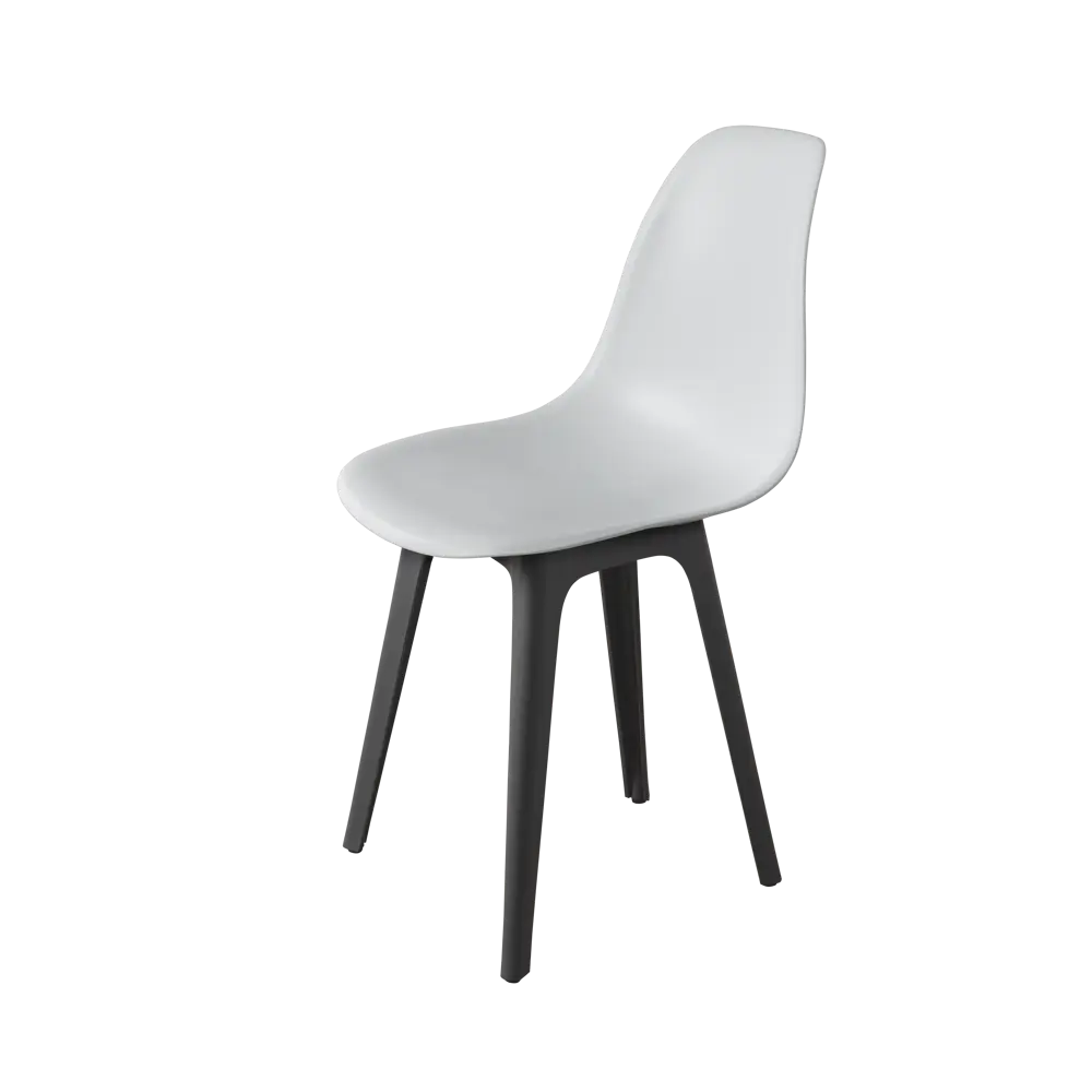Фото 3 Стул Derstuhl Plast dark grey DSL044.301.2 45x82x46 см полипропилен цвет белый Фото 3 Стул Derstuhl Plast dark grey DSL044.301.2 45x82x46 см полипропилен цвет белый