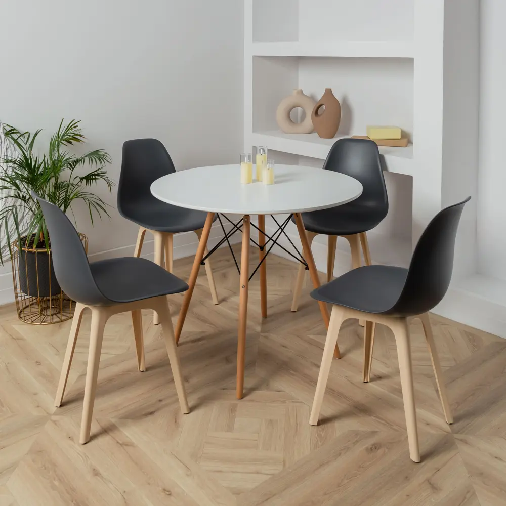 Фото 2 Стул Derstuhl Plast beige DSL044.403.2 45x82x46 см полипропилен цвет темно-серый Фото 2 Стул Derstuhl Plast beige DSL044.403.2 45x82x46 см полипропилен цвет темно-серый