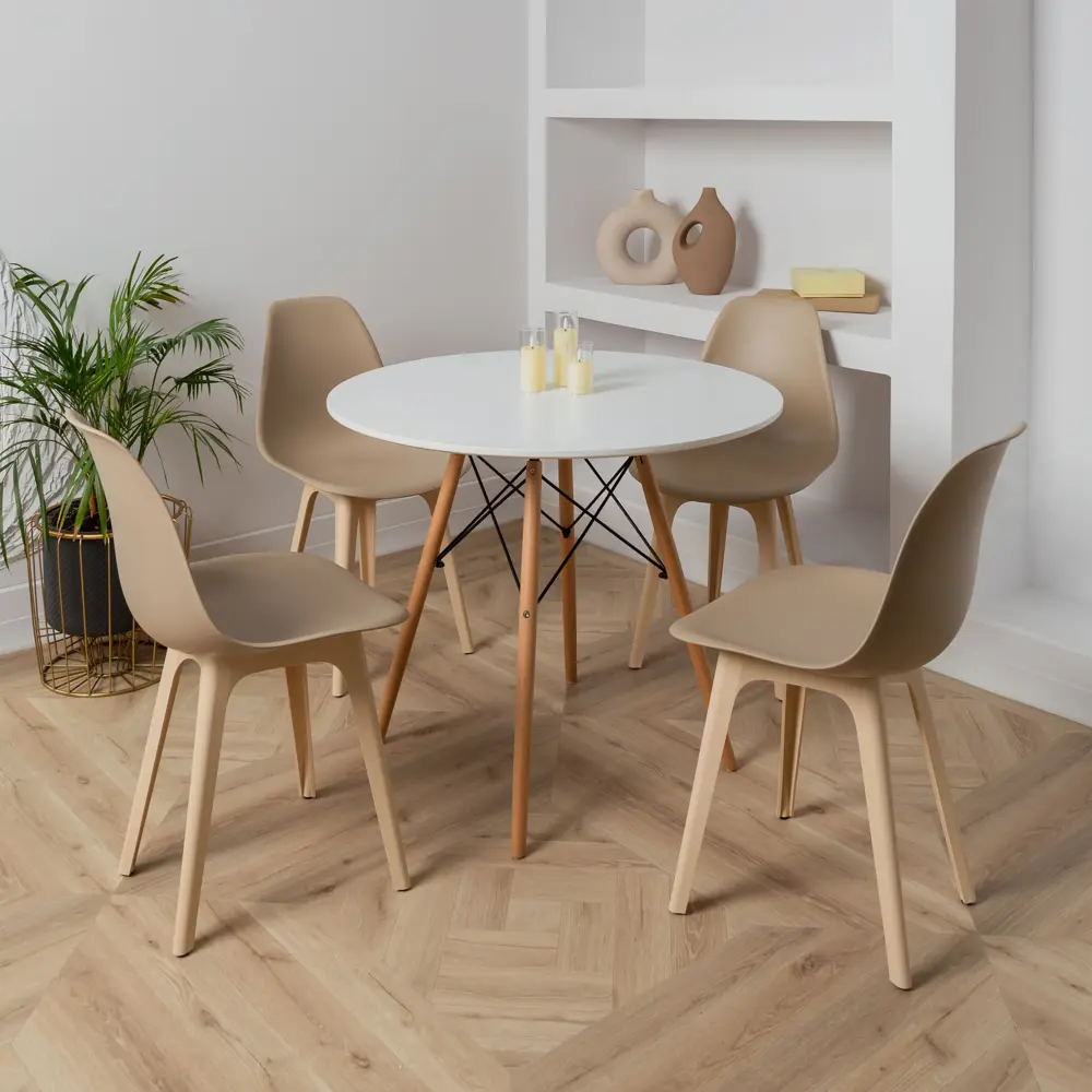 Фото 2 Стул Derstuhl Plast beige DSL044.413.2 45x82x46 см полипропилен цвет темно-бежевый Фото 2 Стул Derstuhl Plast beige DSL044.413.2 45x82x46 см полипропилен цвет темно-бежевый