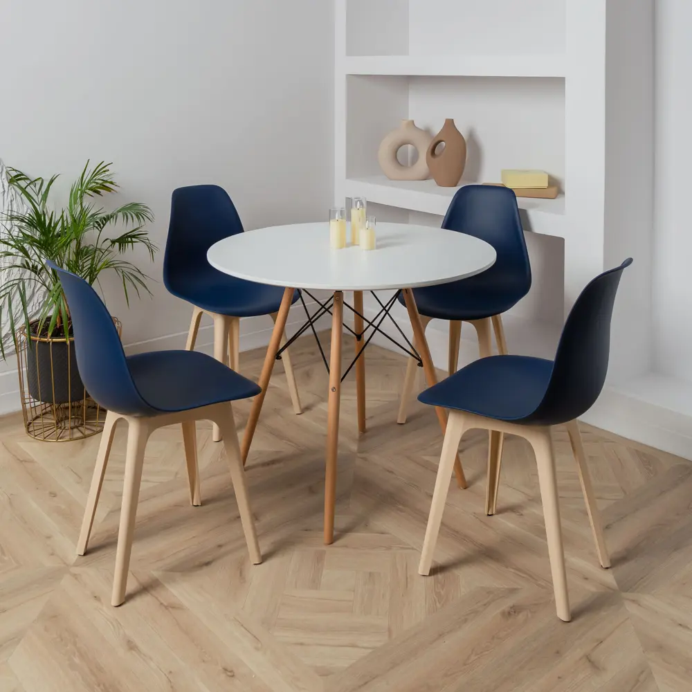 Фото 2 Стул Derstuhl Plast beige DSL044.417.4 45x82x46 см полипропилен цвет темно-синий Фото 2 Стул Derstuhl Plast beige DSL044.417.4 45x82x46 см полипропилен цвет темно-синий