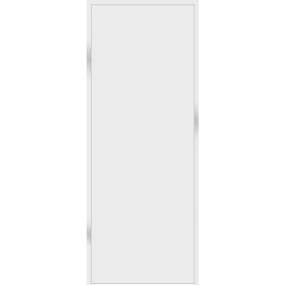 Фото Дверь межкомнатная глухая Invisible 80x220 см цвет белый с замком алюминиевая кромка Фото Дверь межкомнатная глухая Invisible 80x220 см цвет белый с замком алюминиевая кромка
