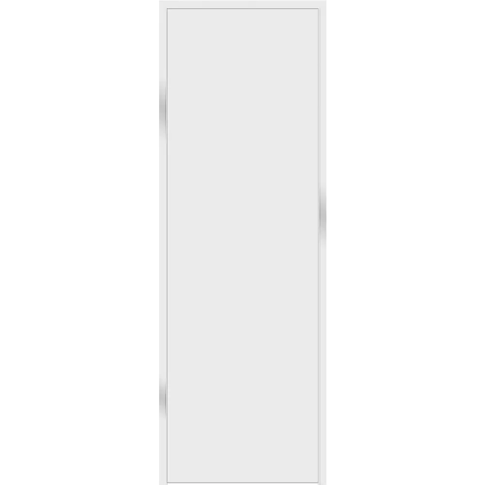 Фото Дверь межкомнатная глухая Invisible 70x220 см цвет белый с замком алюминиевая кромка Фото Дверь межкомнатная глухая Invisible 70x220 см цвет белый с замком алюминиевая кромка