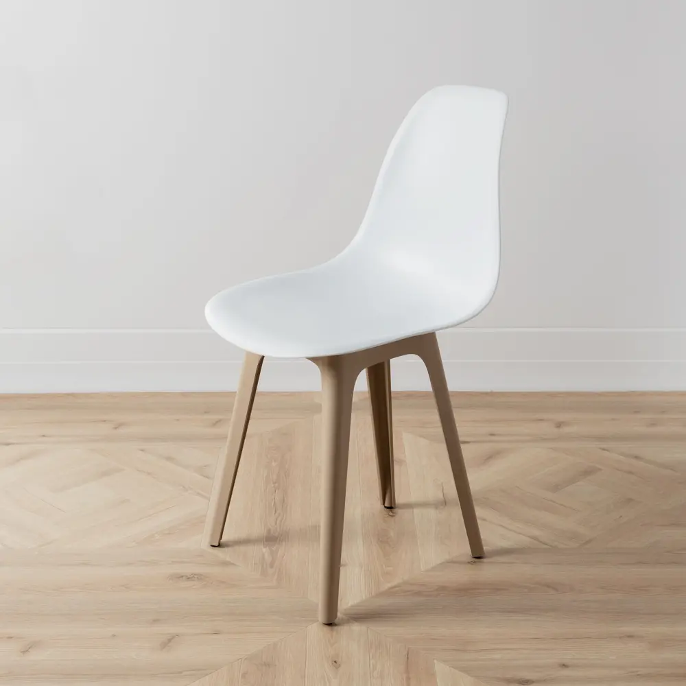 Фото 7 Стул Derstuhl Plast dark beige DSL044.501.2 45x82x46 см полипропилен цвет белый Фото 7 Стул Derstuhl Plast dark beige DSL044.501.2 45x82x46 см полипропилен цвет белый