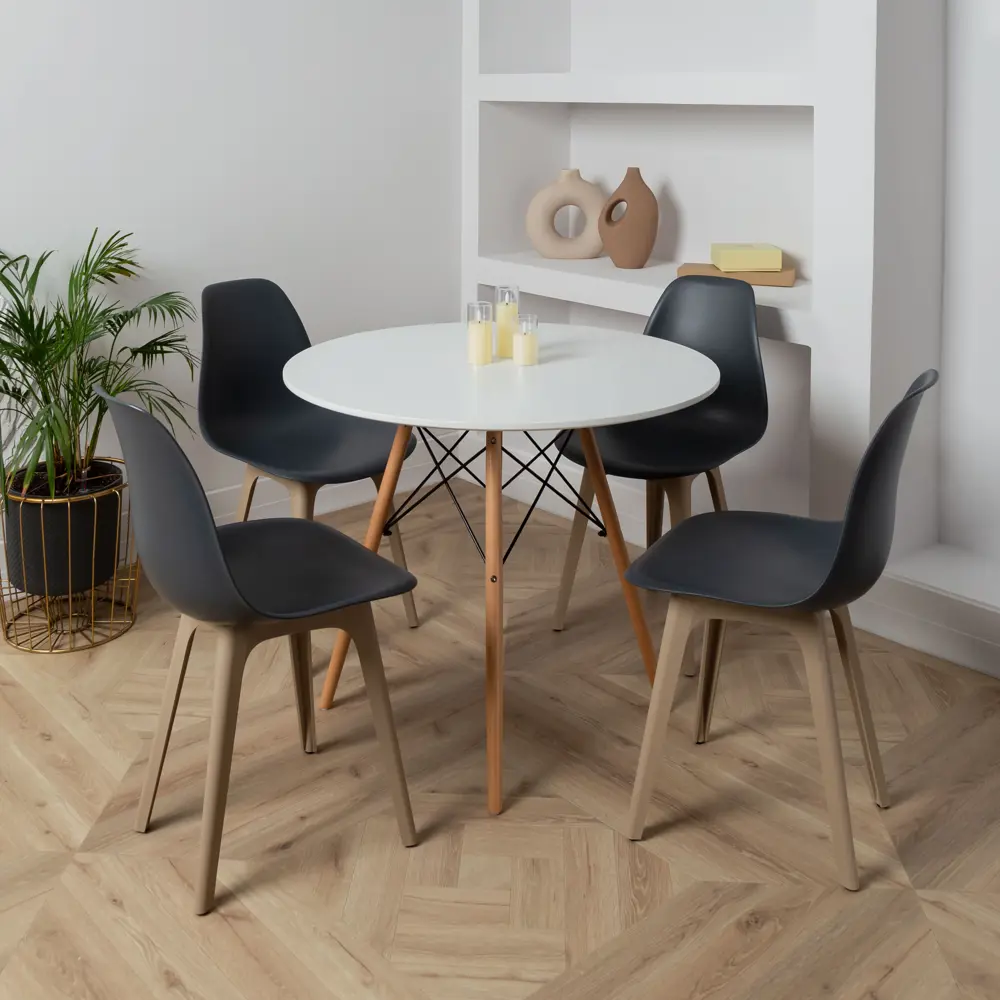 Фото 2 Стул Derstuhl Plast dark beige DSL044.503.4 45x82x46 см полипропилен цвет темно-серый Фото 2 Стул Derstuhl Plast dark beige DSL044.503.4 45x82x46 см полипропилен цвет темно-серый