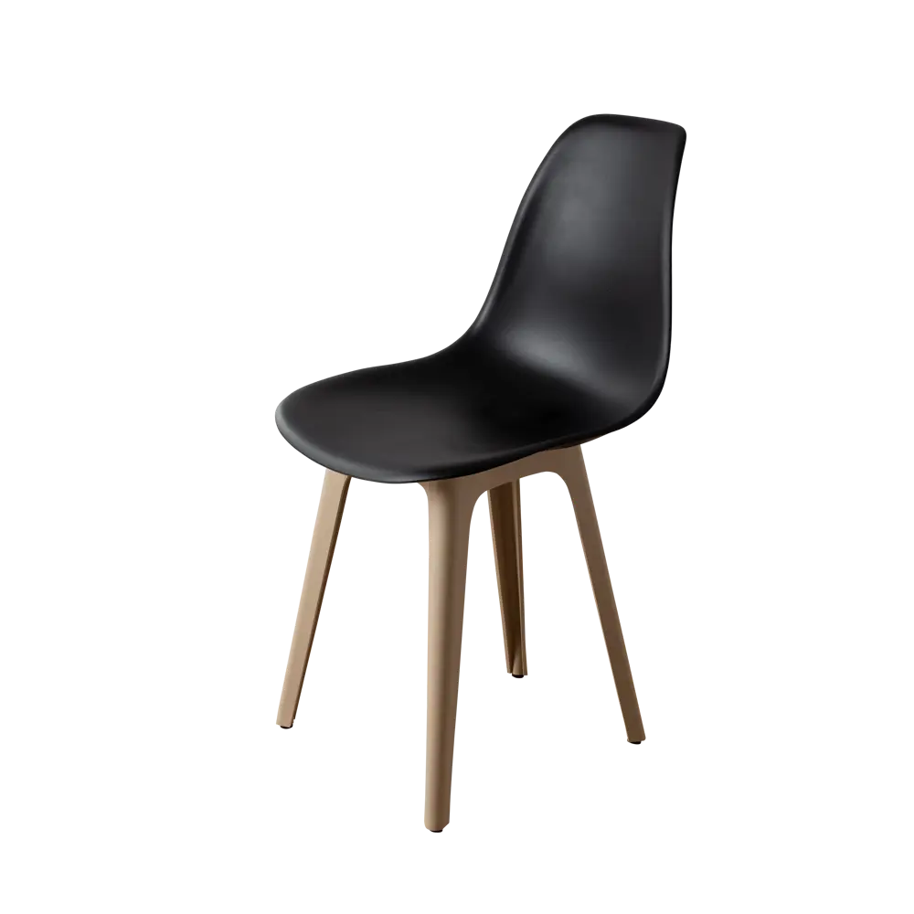 Фото 3 Стул Derstuhl Plast dark beige DSL044.510.4 45x82x46 см полипропилен цвет черный Фото 3 Стул Derstuhl Plast dark beige DSL044.510.4 45x82x46 см полипропилен цвет черный