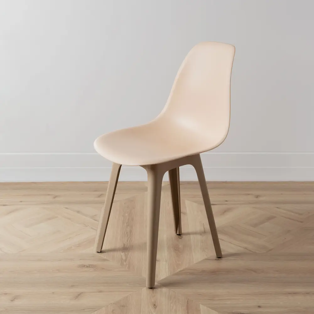 Фото 7 Стул Derstuhl Plast dark beige DSL044.514.2 45x82x46 см полипропилен цвет бежевый Фото 7 Стул Derstuhl Plast dark beige DSL044.514.2 45x82x46 см полипропилен цвет бежевый