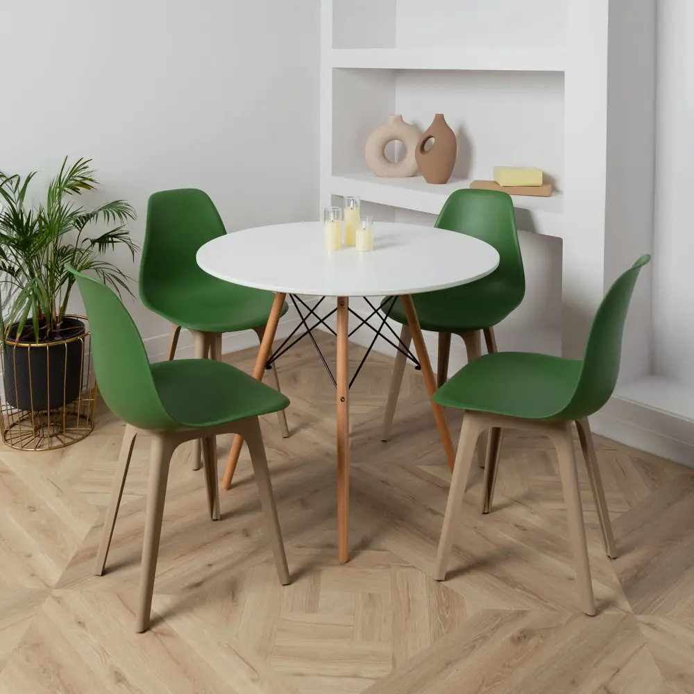 Фото 2 Стул Derstuhl Plast dark beige DSL044.516.4 45x82x46 см полипропилен цвет темно-зеленый Фото 2 Стул Derstuhl Plast dark beige DSL044.516.4 45x82x46 см полипропилен цвет темно-зеленый