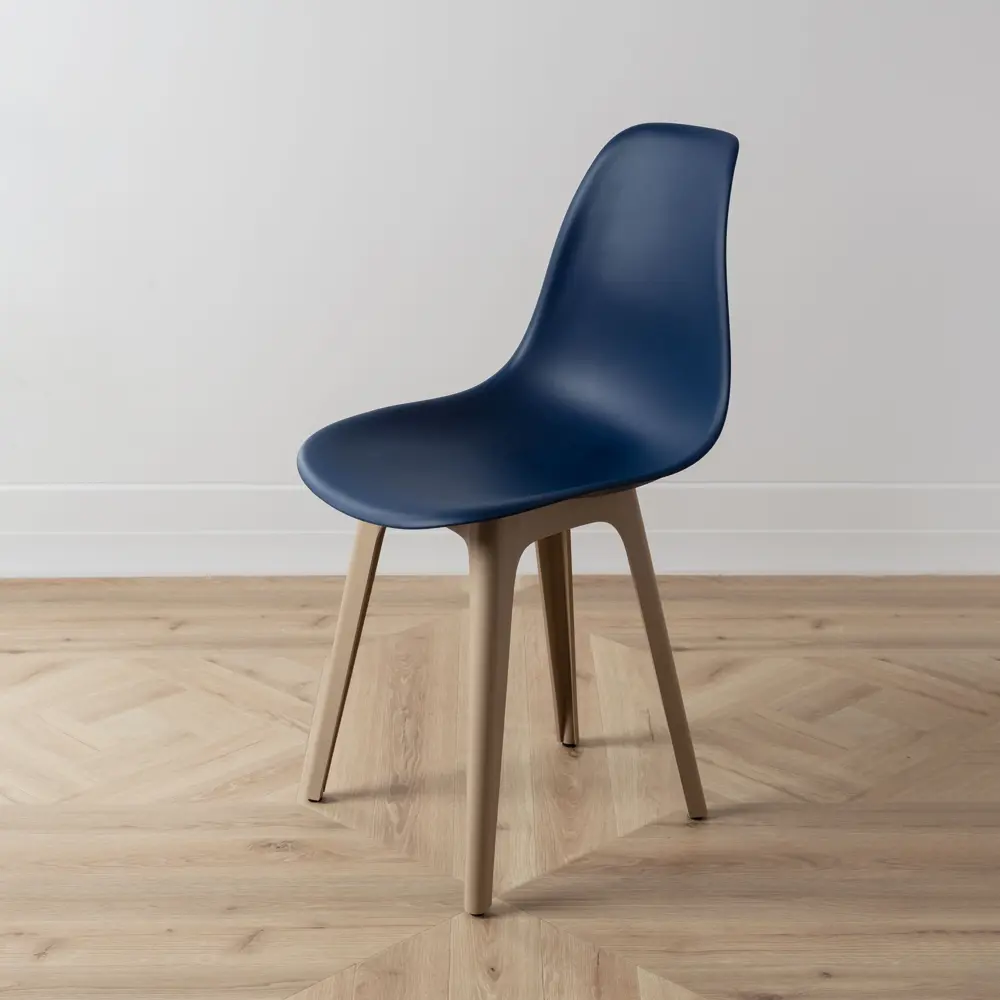 Фото 7 Стул Derstuhl Plast dark beige DSL044.517.4 45x82x46 см полипропилен цвет темно-синий Фото 7 Стул Derstuhl Plast dark beige DSL044.517.4 45x82x46 см полипропилен цвет темно-синий
