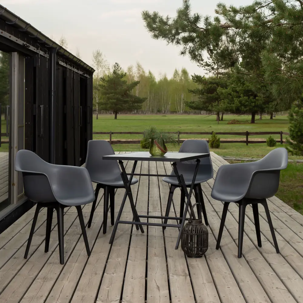 Фото 6 Комплект кухонных стульев 2 шт Derstuhl 330 plast 43x82x60 см полипропилен цвет темно-серый Фото 6 Комплект кухонных стульев 2 шт Derstuhl 330 plast 43x82x60 см полипропилен цвет темно-серый
