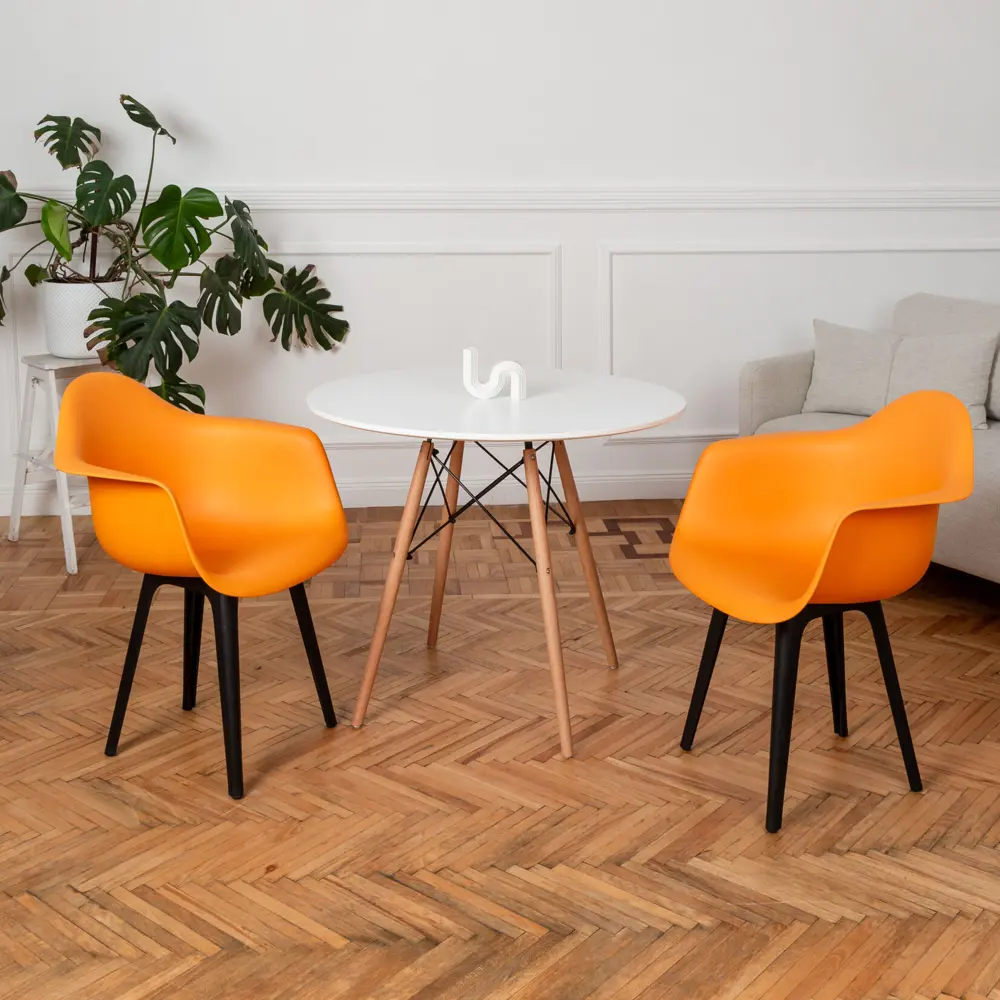 Фото 2 Кухонный стул Derstuhl 330 plast 43x82x60 см полипропилен цвет желтый Фото 2 Кухонный стул Derstuhl 330 plast 43x82x60 см полипропилен цвет желтый