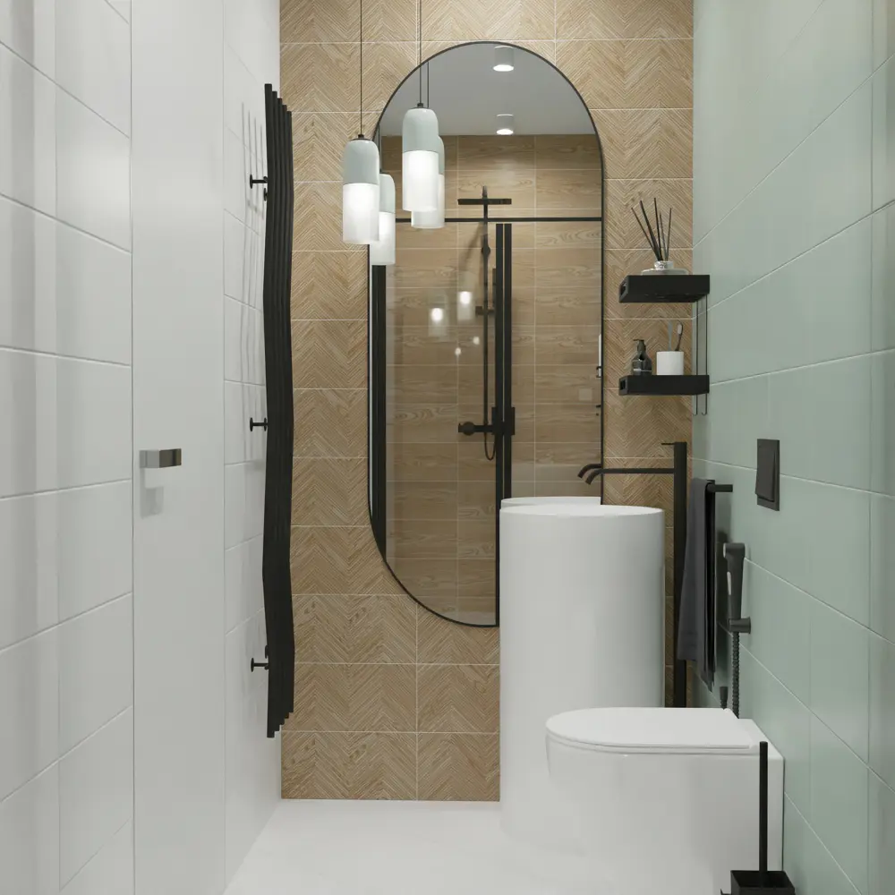 Фото 6 Настенная плитка Kreaforta Mersey Mono 20x40 см 1.62 м² матовая цвет мятный Фото 6 Настенная плитка Kreaforta Mersey Mono 20x40 см 1.62 м² матовая цвет мятный