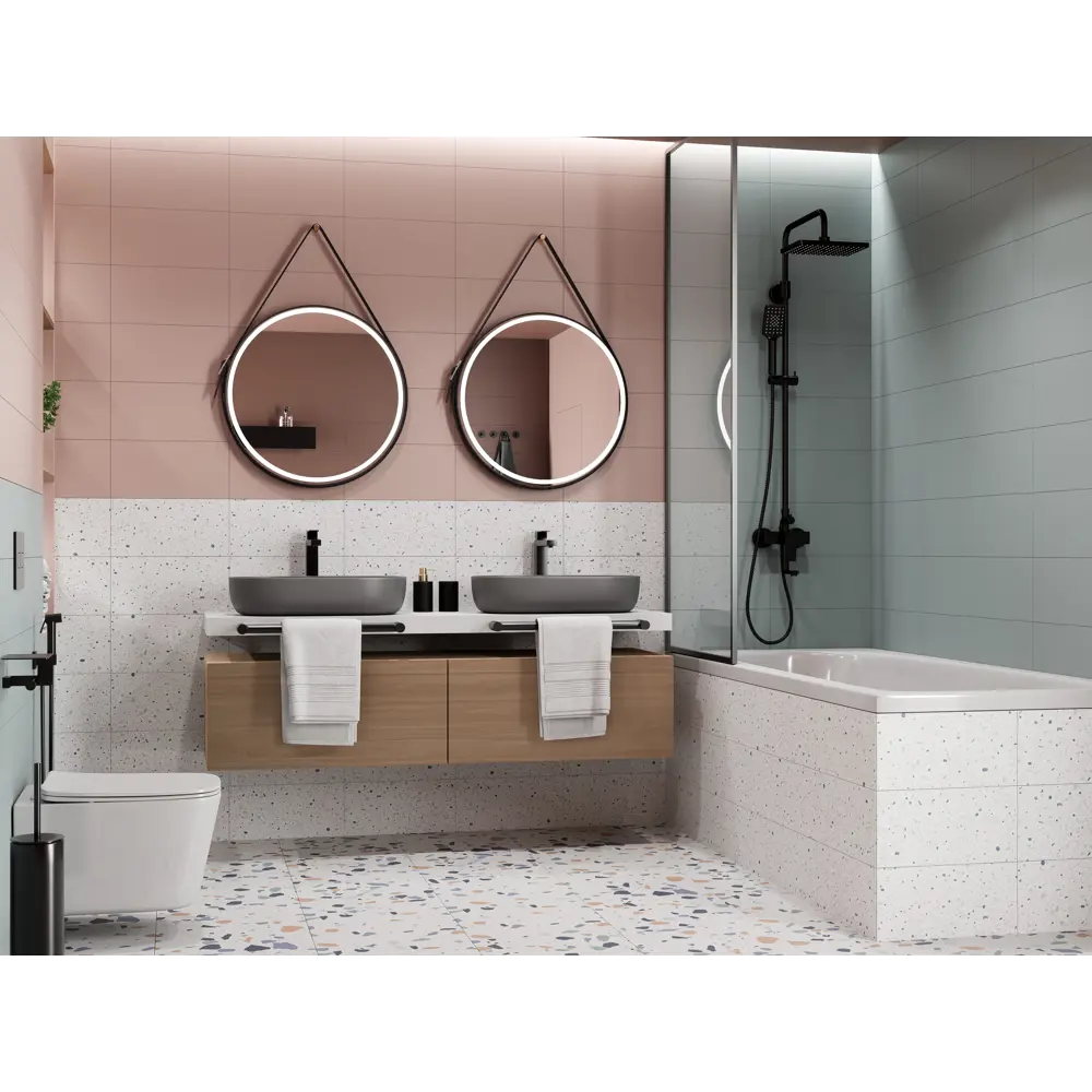 Фото 11 Настенная плитка Kreaforta Mersey Mono 20x40 см 1.62 м² матовая цвет мятный Фото 11 Настенная плитка Kreaforta Mersey Mono 20x40 см 1.62 м² матовая цвет мятный