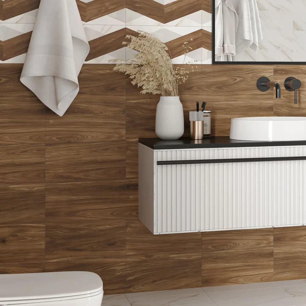 Фото Настенная плитка Kreaforta Mersey Wooden 20x40 см 1.62 м² матовая цвет бежевый Фото Настенная плитка Kreaforta Mersey Wooden 20x40 см 1.62 м² матовая цвет бежевый