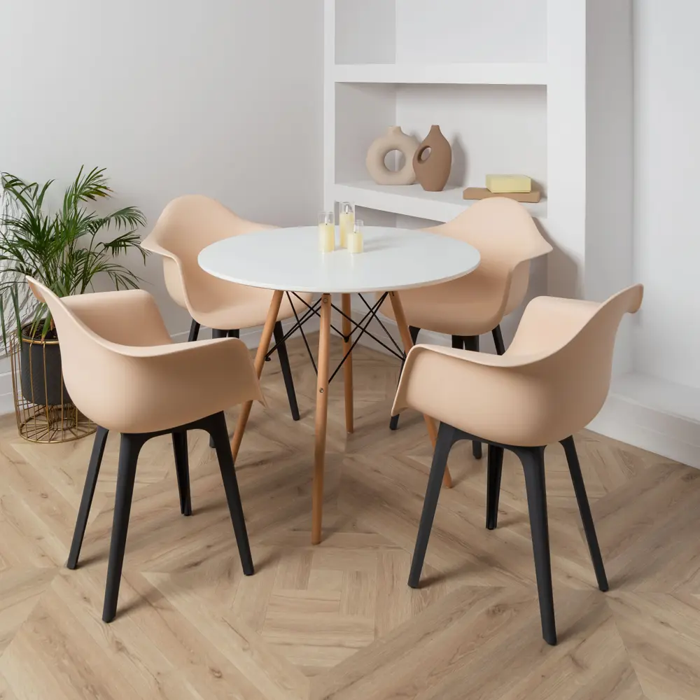 Фото 2 Стул/кресло Derstuhl 330 plast dark grey DSL045.314.2 43x82x58 см полипропилен цвет бежевый Фото 2 Стул/кресло Derstuhl 330 plast dark grey DSL045.314.2 43x82x58 см полипропилен цвет бежевый