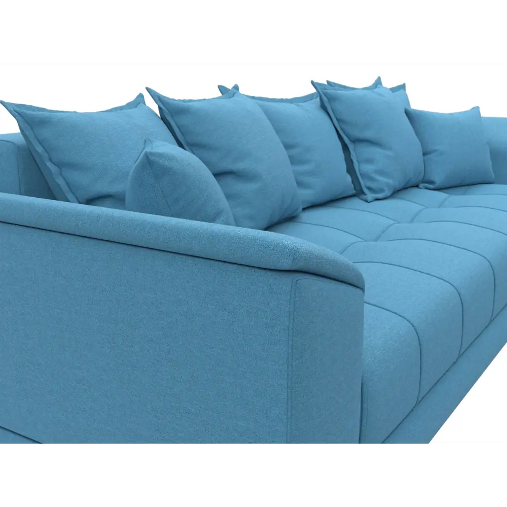 Фото 4 Диван прямой НордСтар НПБ Лига диванов 129447 258x90x107 см рогожка цвет амур 10 голубой Фото 4 Диван прямой НордСтар НПБ Лига диванов 129447 258x90x107 см рогожка цвет амур 10 голубой