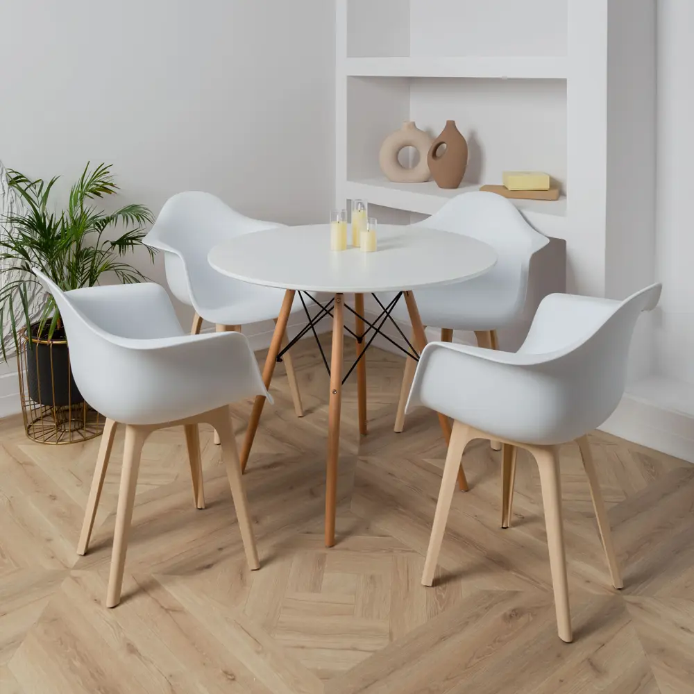 Фото 2 Стул/кресло Derstuhl 330 plast beige DSL045.401.2 43x82x58 см полипропилен цвет белый Фото 2 Стул/кресло Derstuhl 330 plast beige DSL045.401.2 43x82x58 см полипропилен цвет белый