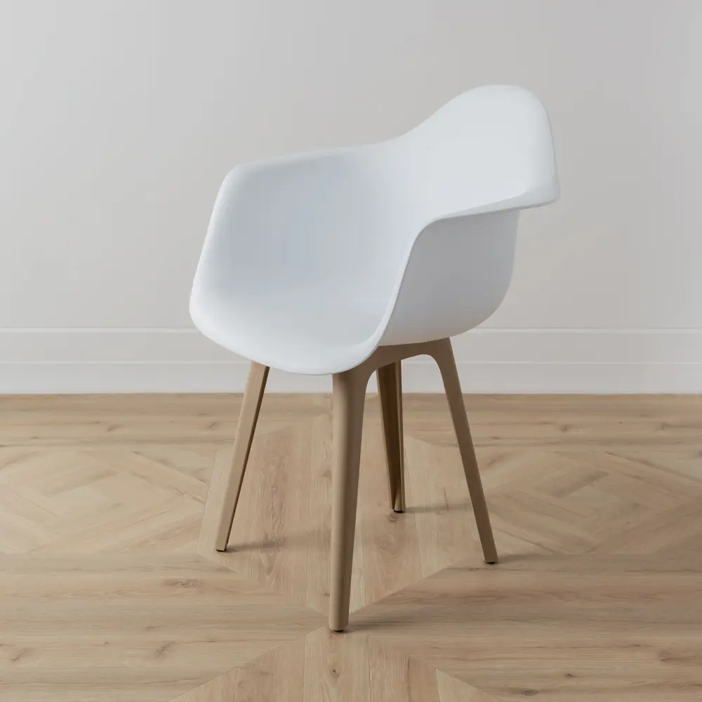 Фото 7 Стул/кресло Derstuhl 330 plast dark beige DSL045.501.4 43x82x58 см полипропилен цвет белый Фото 7 Стул/кресло Derstuhl 330 plast dark beige DSL045.501.4 43x82x58 см полипропилен цвет белый