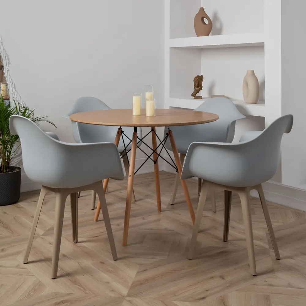 Фото 2 Стул/кресло Derstuhl 330 plast dark beige DSL045.502.4 43x82x58 см полипропилен цвет светло-серый Фото 2 Стул/кресло Derstuhl 330 plast dark beige DSL045.502.4 43x82x58 см полипропилен цвет светло-серый