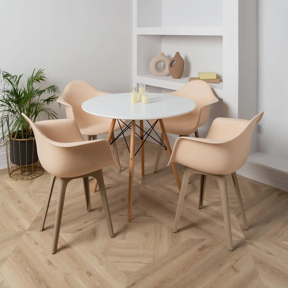 Фото 2 Стул/кресло Derstuhl 330 plast dark beige DSL045.514.4 43x82x58 см полипропилен цвет бежевый Фото 2 Стул/кресло Derstuhl 330 plast dark beige DSL045.514.4 43x82x58 см полипропилен цвет бежевый