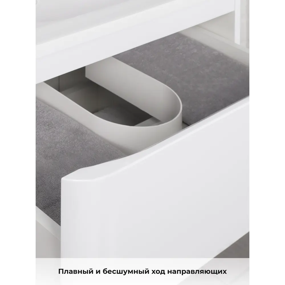 Фото 6 Тумба с раковиной в ванную, тумба для ванной Итана Roberto 80 подвесная эмаль цвет белый глянец Фото 6 Тумба с раковиной в ванную, тумба для ванной Итана Roberto 80 подвесная эмаль цвет белый глянец