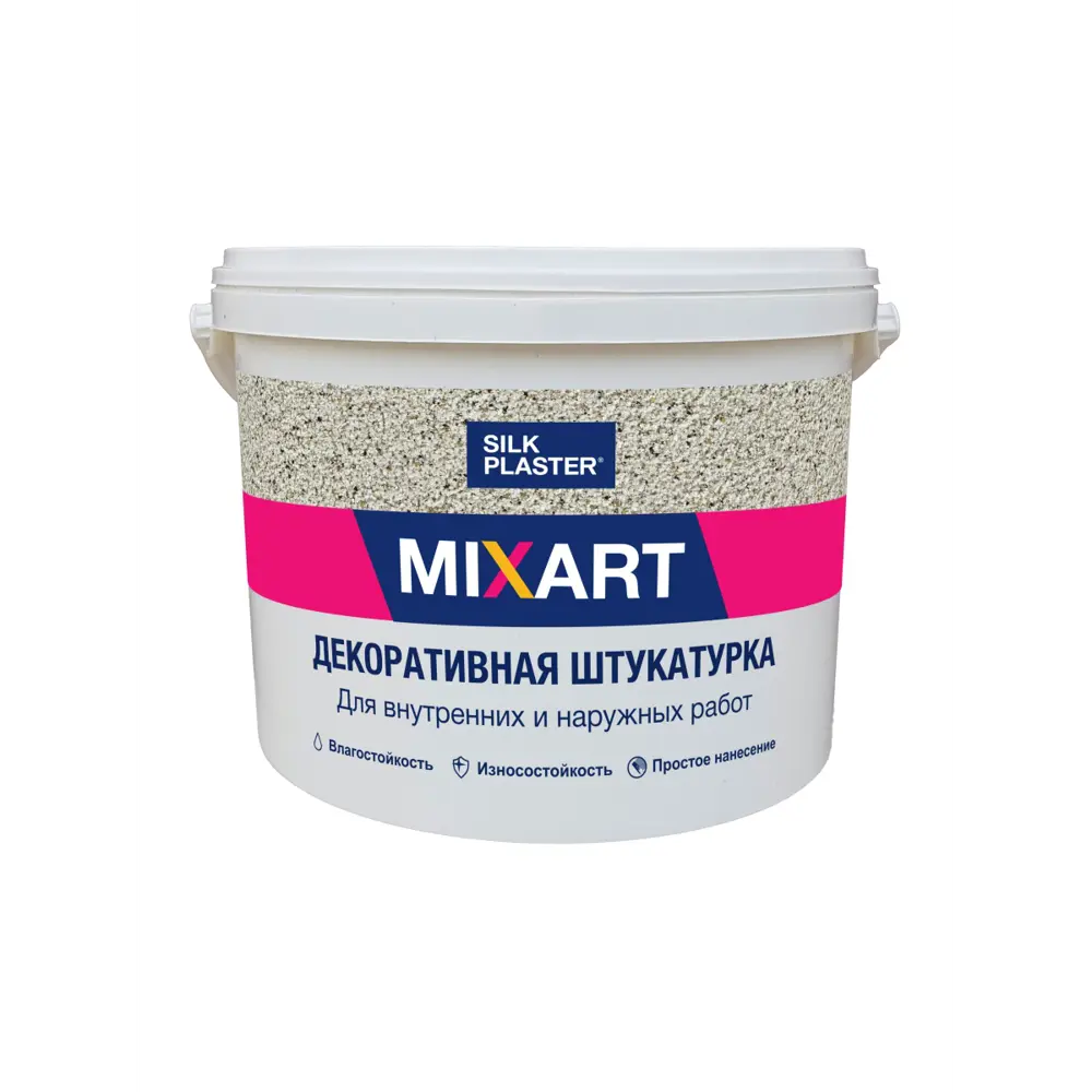 Фото 2 Декоративная штукатурка Silk plaster Миксарт 022 цвет молочный 4.5 кг Фото 2 Декоративная штукатурка Silk plaster Миксарт 022 цвет молочный 4.5 кг