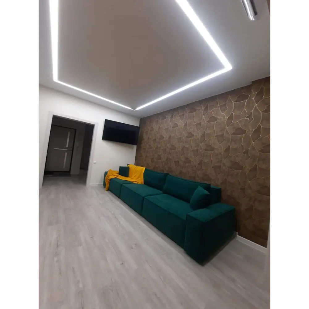 Фото 2 Диван раскладной Mebelroom Тедди 350x80x100 см велюр цвет изумрудный Фото 2 Диван раскладной Mebelroom Тедди 350x80x100 см велюр цвет изумрудный