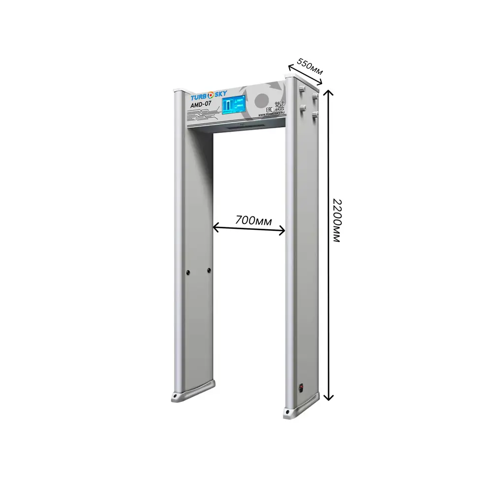 Фото 2 Металлодетектор арочный досмотровый VLF/PI Turbosky AMD-07 Фото 2 Металлодетектор арочный досмотровый VLF/PI Turbosky AMD-07