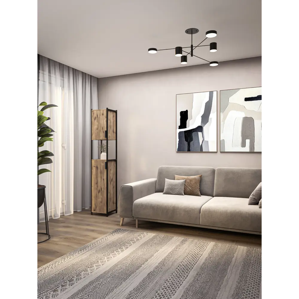 Фото 8 Пенал для ванной комнаты Loft 52 34 см цвет веллингтон Фото 8 Пенал для ванной комнаты Loft 52 34 см цвет веллингтон