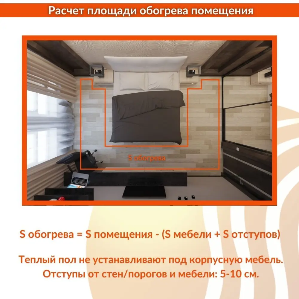 Фото 6 Нагревательный мат для теплого пола Теплософт 12 м2 1800 Вт с цифровым терморегулятором Фото 6 Нагревательный мат для теплого пола Теплософт 12 м2 1800 Вт с цифровым терморегулятором