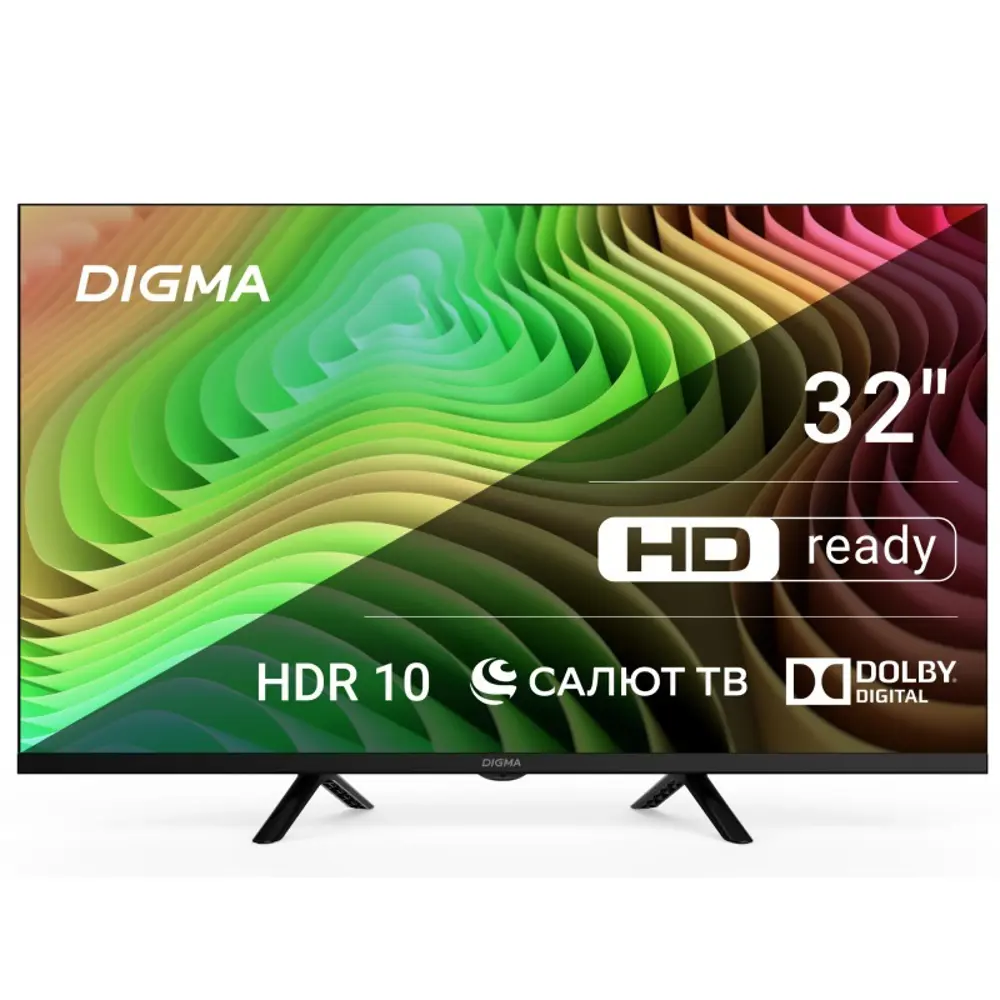 Фото 2 Телевизор Digma DM-LED32SBB34 LED HD 32" 81 см цвет черный Фото 2 Телевизор Digma DM-LED32SBB34 LED HD 32" 81 см цвет черный